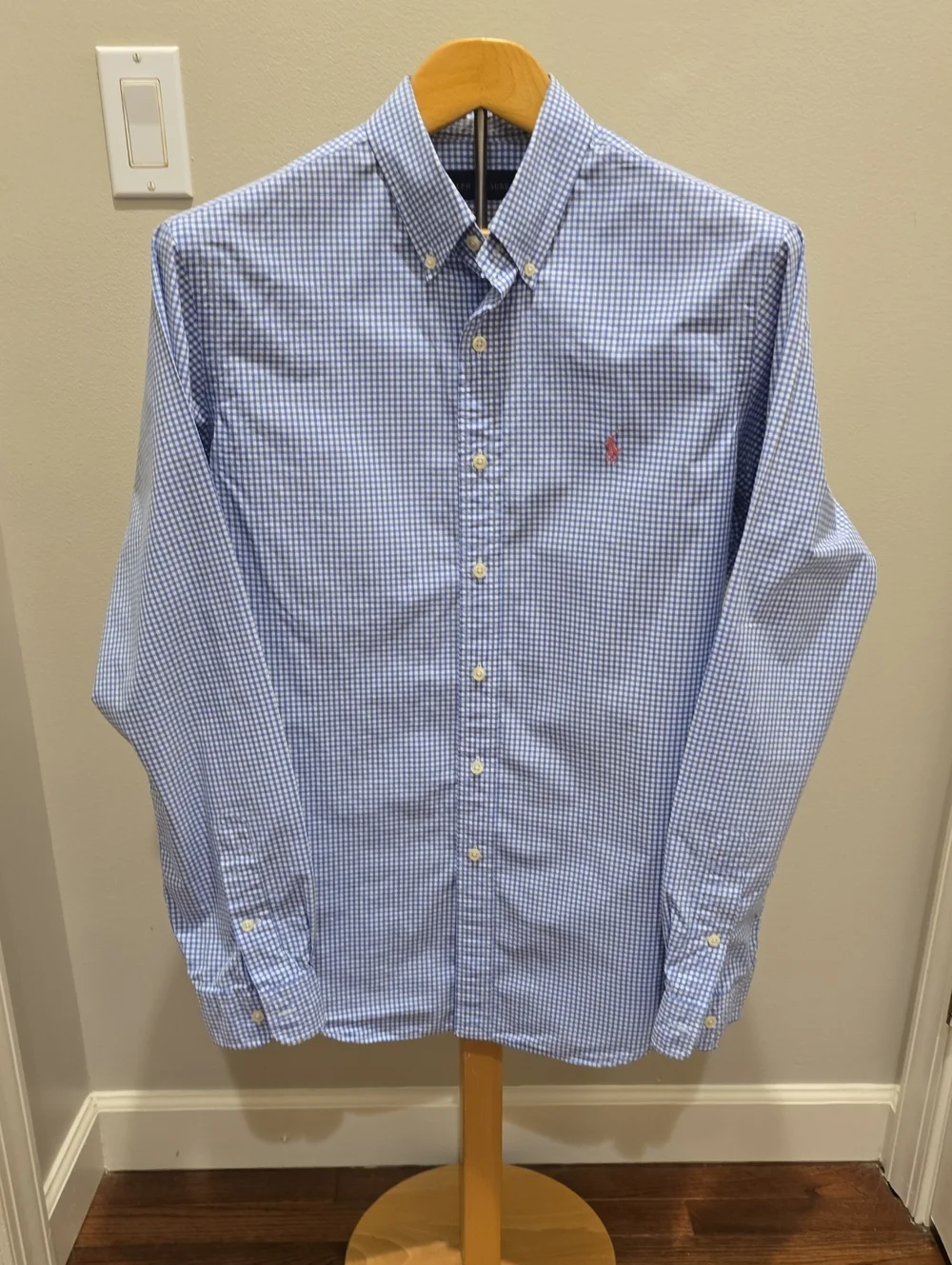 Polo by Ralph Lauren Light Blue Gingham Button-Down Shirt